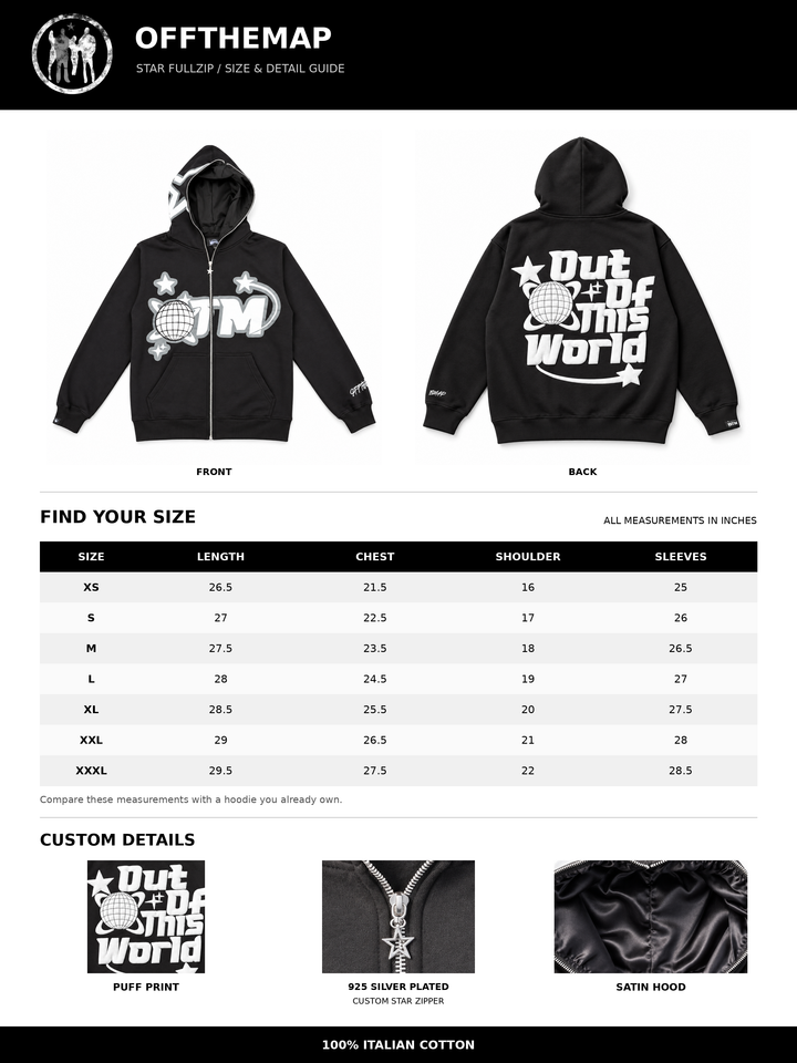 OTM Star FullZip Black