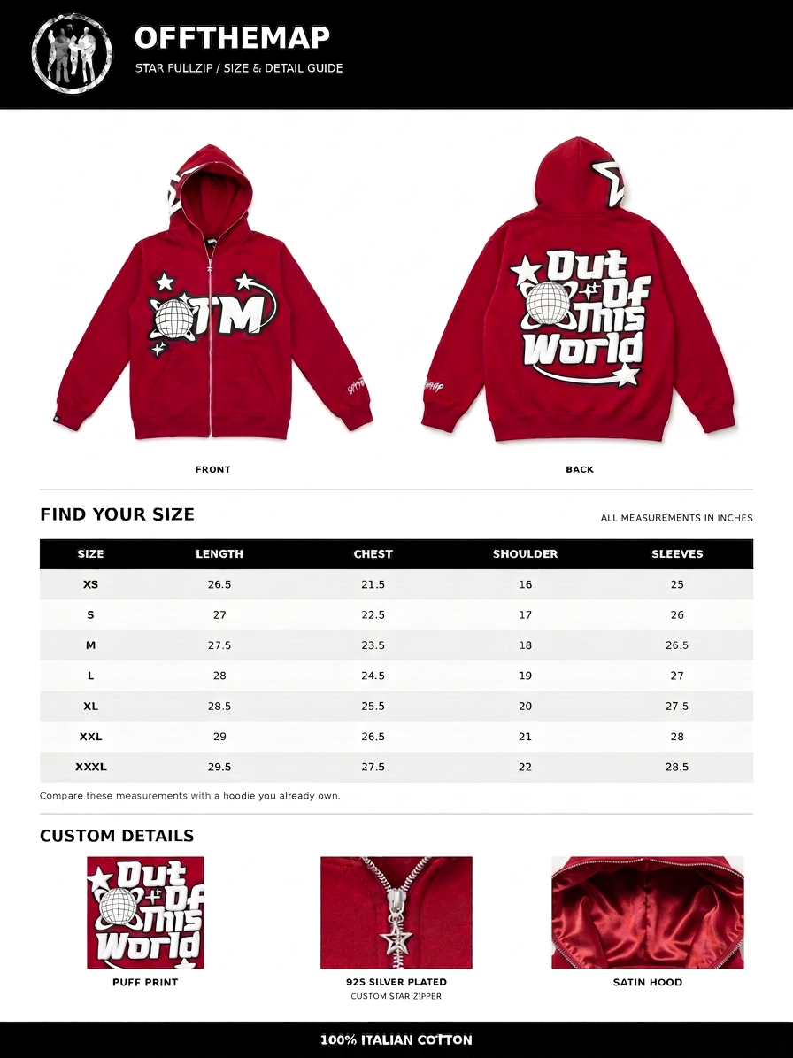 OTM Star Fullzip Red