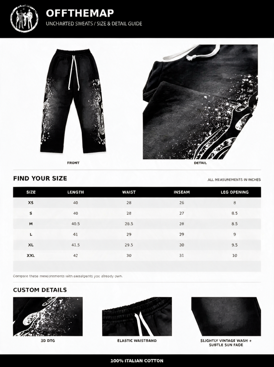 “UNCHARTED” SWEATS
