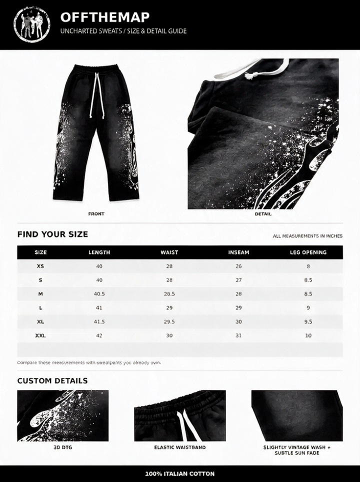 “UNCHARTED” SWEATS