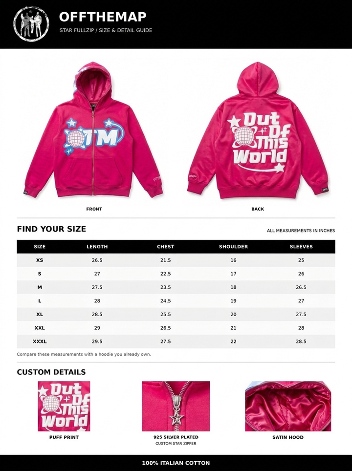 OTM Star Fullzip Pink